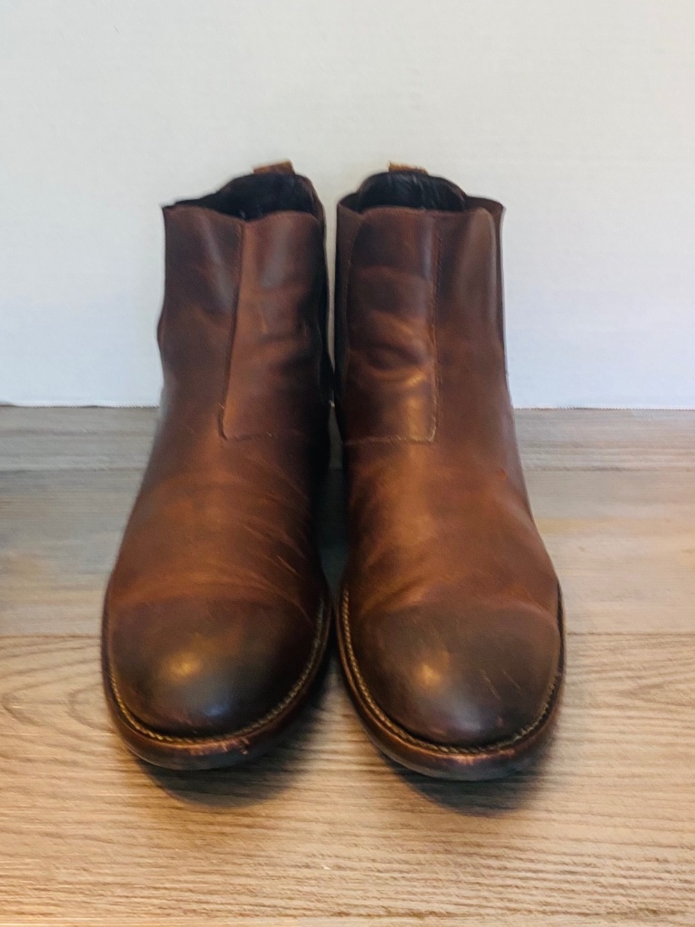 Wolverine 1000 Mile Mens Brown Leather Welt Construction Chelsea Boots, 10 D.